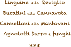 Linguine alla Reviglio 