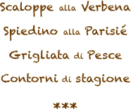 Scaloppe alla Verbena 